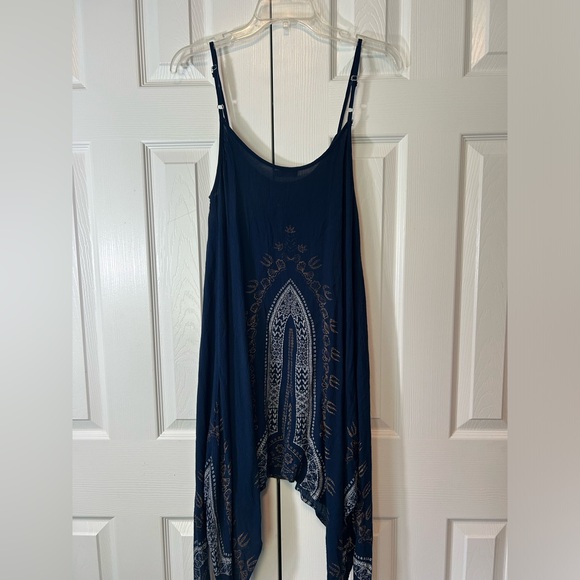 Earthbound Swimsuit Cover Adjustable Straps Navy Blue  Small Asymmetrical - Picture 9 of 12